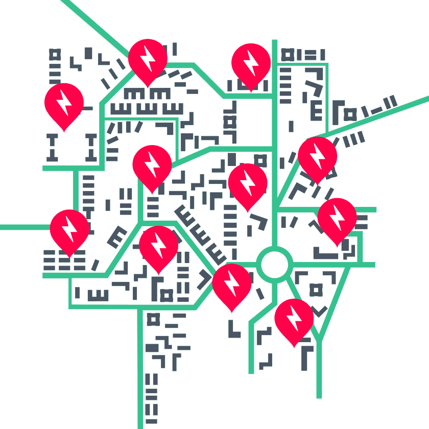 navigazione su mappa verde delle slot